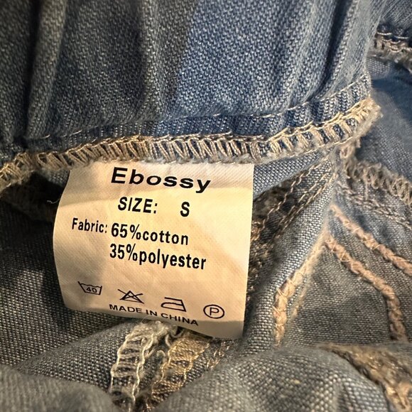 EBOSSY WOMENS MAXI DENIM PULL ON SKIRT BLUE SIZE SMALL - Picture 5 of 7